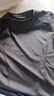 徽昂瑜伽服女运动短袖t恤紧身速干衣运动服上衣健身服显瘦跑步黑色XL 实拍图