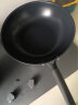三禾无涂层不粘炒锅炒菜锅钛合金钛钛锅32cm天穹黑配钢铲LC32S1 实拍图