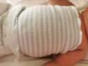 嫚熙婴儿肚围新生儿四季护肚子宝宝防着凉保暖 蓝条+蓝绿细条17*17cm 实拍图
