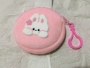 可爱毛绒卡通收纳包耳机便捷收纳包 樱花兔 实拍图
