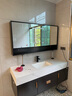 四季沐歌  北欧浴室柜组合实木轻奢洗手台洗脸盆卫生间洗漱台 150cm-智能镜柜 实拍图