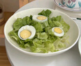 奶油风陶瓷盘子菜盘家用菜碟子餐盘高级感轻奢餐具碗碟套装釉下彩 奶绿色8英寸圆盘2个装 实拍图