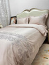 水晶家纺法式高端长绒棉四件套210支纯棉刺绣被套轻奢高级感床品 花溪-粉色【新疆全棉长绒棉】 1.5床笠款四件套：被套200x230cm 实拍图