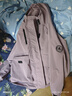 唐狮（TonLion）2024女连帽撞色拉链工装一手长外套 藕紫/二批 M  实拍图