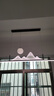 领风山水餐厅灯新中式长条吊灯现代简约山峦映月茶室吊灯北欧餐桌灯具 1337-黑色-100cm-100cm-遥控TM 实拍图