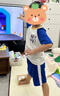 MQDMINI童装儿童速干套装男童运动T恤裤子2025新款宝宝夏季衣服 YY恐龙-短袖套4艳蓝 120 实拍图