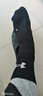 安德玛（Under Armour）运动袜(3双装)中筒跑步足篮球羽毛球男女吸汗运动夏季袜子 黑色XL 实拍图