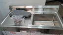 法耐（FANAI） 加厚304不锈钢一体水槽柜商用厨房洗菜盆洗手池洗碗池一体盆 【旗舰右单槽】长100宽50高80 实拍图