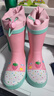 柠檬宝宝儿童雨鞋高筒女童男孩防水防滑橡胶雨靴学生水鞋 粉色蛋糕 27 实拍图