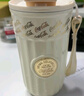 格米（germ）宋茜同款咖啡杯可口可乐徽章保温杯吸管杯双饮潮流水杯316杯子 雪融白【经典手提绳】400ml 实拍图