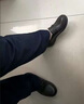 欧品臣休闲皮鞋女夏季妈妈鞋软底舒适平底鞋透气防滑防臭通勤套脚工作鞋 黑色 38 【标准码】 实拍图