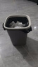 优奥（YOUAO）物业特大号垃圾袋50只加厚1.75丝80*100cm+10cm手提黑色商用收纳 实拍图