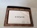蔻驰（COACH）【品牌直供】男士经典标志纤巧型证件卡包棕黄色/黑色CW366 实拍图