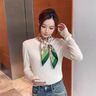 Calznklien丝巾桑蚕丝真丝女2025丝绸小方巾围脖高级感生日礼物女送妈妈老婆 【绿叶蝶梦】高级感礼盒装 高档轻奢风送女朋友老婆妈妈 实拍图