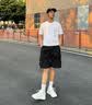 啄木鸟纯棉短袖T恤男夏季新款男士宽松上衣圆领半袖青年纯色打底衫男装 卡其+深灰色 XL 实拍图