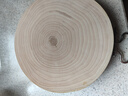 陳州 银杏木砧板实木菜板整木家用案板泰兴白果树菜板原木刀板圆菜墩 【30*5cm】去皮纯圆 小板 实拍图