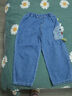 嘟嘟家男童水洗牛仔裤春装男宝长裤女童直筒裤潮儿童春款裤子 牛仔蓝120 实拍图