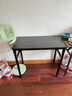 众豪（ZHONGHAO）电脑桌台式可折叠学生简易书桌卧室出租房写字学习桌办公小桌子 【免安装】黑胡桃色80x40 12MM桌面|30X30MM钢腿 实拍图