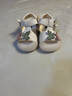G.duck小黄鸭学步鞋夏季防滑女宝宝凉鞋公主鞋0-2-3-4岁婴幼儿软底 米白色 19 码 内长13.5厘米 实拍图