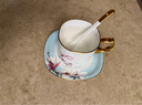 华光国瓷 下午茶茶具骨瓷咖啡杯欧式奢华陶瓷咖啡具套装 芳华咖啡杯碟 玉兰花开3件套200ml 实拍图