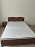 巴比肯实木床1.5m新中式家用双人床主卧轻奢胡桃木色实木床极简风家具 单床+10CM椰棕床垫+床头柜*1 1.5米*2米框架结构【限量促销】 实拍图