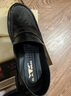 公牛世家男鞋2025新款秋冬季牛皮透气休闲皮鞋男一脚蹬软底开车豆豆乐福鞋 黑色【四季款单鞋】GN12310Z071 40 （标准皮鞋码） 实拍图