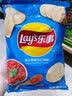 乐事（Lay's） 乐事薯片135g袋装大包装休闲零食小吃原切17g/30g新品上市 【135g*3袋】青柠味 实拍图