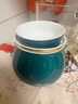 苏氏陶瓷（SUSHI CERAMICS）茶格盖杯彩画招财猫过滤水杯办公茶杯带便携旅行包（孔雀绿款） 实拍图
