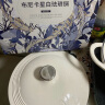 温仑山珐琅锅焖焗锅家用铸铁锅炖锅27cm汤锅海鲜锅平底双耳炖煮锅搪瓷锅 实拍图