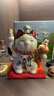 药师窑大号招财猫摆件彩绘招福大开运带项圈日本创意礼品开业乔迁日式 【加大不加价】6.5号&高19cm 实拍图