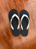 hippobloo河马泰国进口乳胶人字拖男女舒适防滑橡胶凉拖鞋海边沙滩ins潮拖 白蓝红 42 (泰11) 实拍图