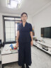 佰蓝娇时尚洋气休闲两件套装女2025夏季新款中年宽松阔腿裤女八分裙裤子 图片色 S 实拍图