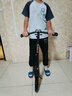 优多那青少年儿童滑板车踏板车折叠校园代步车避震两轮成人滑板车酷黑 实拍图