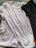 【京喜自营 棉质多色T恤】NASALIKE短袖t恤男轻薄凉爽宽松圆领 黑色+白色 -NASA-180短袖 XL 【115-135斤】 实拍图