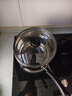 不锈钢奶锅煮面煮粥辅食锅小锅不粘锅家用汤锅牛奶锅电磁炉通用 20cm+盖（单底导热快） 实拍图