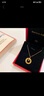 中国黄金（CHINA GOLD）黄金项链女士足金莫比乌斯环吊坠套链首饰情人节618生日礼物女生 今/次日达*约3.1-3.2g【玫瑰/情人节礼盒】 实拍图