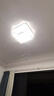 鹿屋卧室灯极简大气家用led房间吸顶灯全屋套餐组合客厅灯中山灯具 A款黑+白 正方【50CM】无极 实拍图