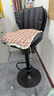 竹相随吧台椅家用靠背电脑椅子旋转升降椅前台收银椅美甲椅酒吧椅吧台凳 至尊高款黑色加大底盘 可升降 实拍图