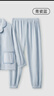 十月结晶月子服珊瑚绒秋冬季加绒加厚孕妇装产后家居服 青瓷蓝【300g/㎡双面珊瑚绒】 L（建议体重115-145斤） 实拍图