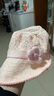 卡度熊（KADUXIONG）婴儿帽子春秋夏季韩版新款可爱宝宝遮阳盆帽儿童防晒薄款渔夫帽潮 粉色 3个月-3岁（建议头围36-52cm） 实拍图