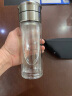 JRINKTEEA茶水分离玻璃杯男女全钢茶仓泡茶杯办公过滤喝茶车载水杯绿茶杯 Predmore钢本色350ml 实拍图