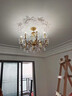 奥施洛欧式全铜水晶吊灯简欧客厅大气奢华别墅大吊灯法式轻奢高档灯饰 8头 实拍图