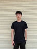 真维斯（JEANSWEST）冰丝t恤男短袖夏季男士跑步透气健身吸汗速干衣男款运动宽松上衣 深灰 纯色 XL 实拍图