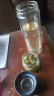 雍財茶水分离泡茶杯双层中式玻璃杯子花茶水杯大容量简约商务隔热杯 黑色/500ml 加厚底  单只装 实拍图
