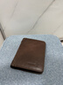 袋鼠男士钱包2026新款真皮短款驾驶证一体卡包复古牛皮男式多功能皮夹 啡色两折款 实拍图