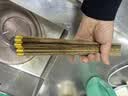 双枪 鸡翅木筷子家用防滑无蜡铜头金福木质筷子 铁木暴富筷十双装 实拍图