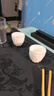 小罐茶茶具德化白瓷陶瓷茶杯乐游山对杯杯子水杯主人杯套装礼盒装约60ml 实拍图