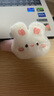 毛绒小熊兔子发夹女秋冬侧边刘海夹可爱儿童bb夹少女发卡夹子头饰 白色兔兔夹 实拍图