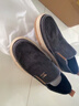 七匹狼男鞋秋季新款布鞋透气面料一脚蹬帆布鞋商务休闲鞋子男士经典板鞋 深蓝 41 （标准皮鞋码） 实拍图