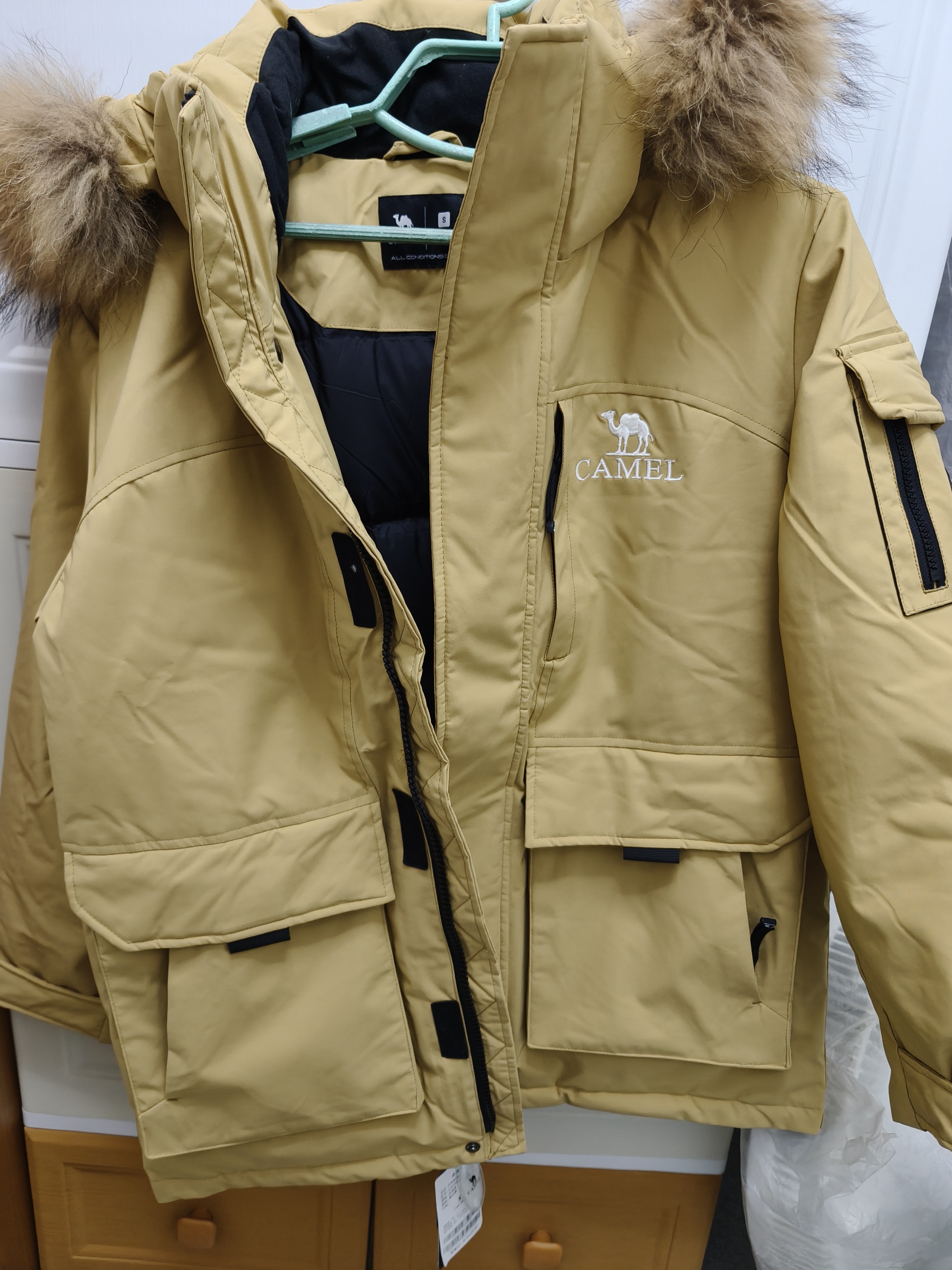 骆驼（CAMEL）【王俊凯同款】羽绒服户外极寒派克工装拒水羽绒外套男女 实拍图